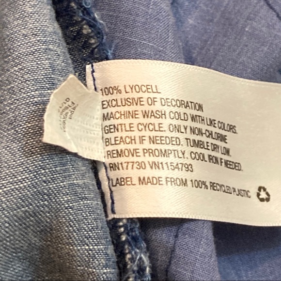 NWOT Denim + striped trim jacket - Picture 7 of 7